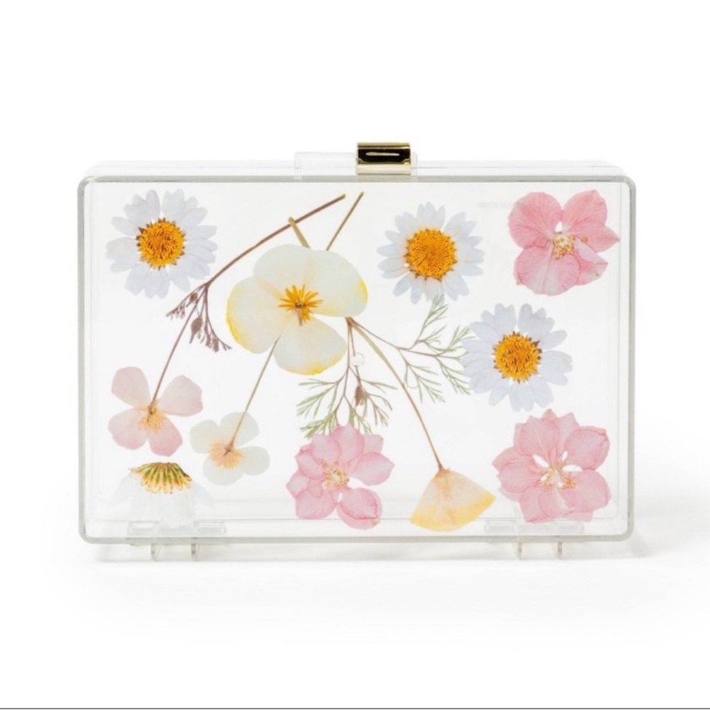 3 for $15 SALE Target Bullseye Floral Acrylic Suitcase Shaped Box with Handle